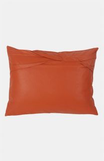 Blissliving Home Theo   Persimmon Faux Leather Pillow