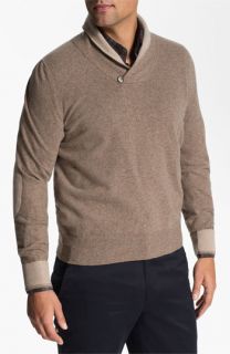 Orlandini Shawl Collar Wool & Cashmere Sweater