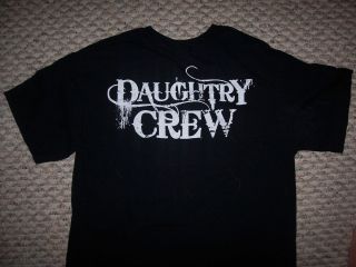 DAUGHTRY concert CREW 2010 tour MEDIUM T SHIRT Backstage Pass Included