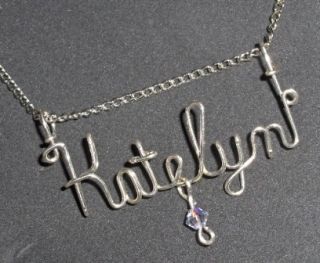 ANY NAME#   Personalized Name Necklace, Genuine Sterling Silver