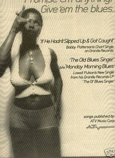 Lowell Fulson Bobby Patterson Give Em Blues Promo Ad