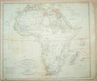 1804 Reinecke Weimar Geographische Institut Map Africa