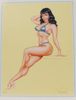 Dave Stevens Signed Limited Print Bettys Page VFN 1994 Bettie 34 16
