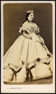 Queen Isabel II of Spain CDV Circa 1868 J Laurent
