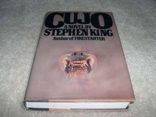 Cujo Stephen King HCDJ 1st Edition 1981 Excellent RARE