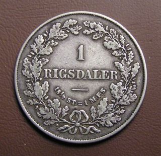 Denmark Silver Rigsdaler 1854 Frederik VII