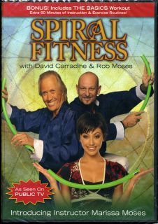 Spiral Fitness DVD David Carradine Rob Moses Marissa