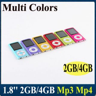 2GB 4GB 1 8 Digital LCD MP3 MP4 Music Player Radio FM Recorder