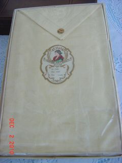 Vintage Damask Tablecloth w/ napkins. Box never opened.