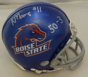 Kellen Moore Autographed Signed Boise State Broncos Mini Helmet w 50