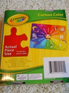 New Crayola Curious Color Kids Puzzle 24 Puzzle Pieces Learning Fun