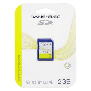 2GB Dane Elec Secure Digital SD Memory Card