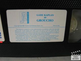  Kaplan as Groucho VHS Gabe Kaplan Connie Danese 016193200110