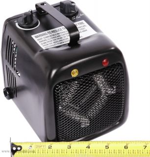 U37 Dayton Electric Fan Forced Heater with 2 Power Settings and 1 5 KW