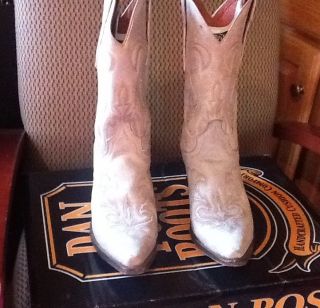 Dan Post Ladies White Laredo Cowboy Boot Size 11