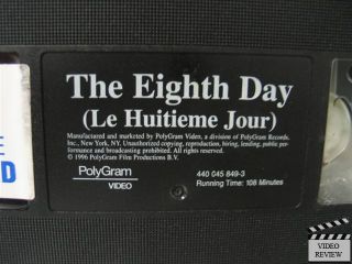 The Eighth Day VHS Daniel Auteuil, Pascal Duquenne; Van Dormael; FRE w