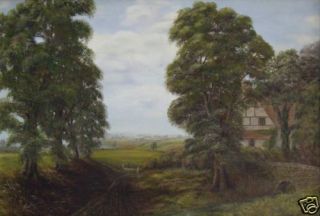 Dawson Beautifully Detailed Oil Painting of A House
