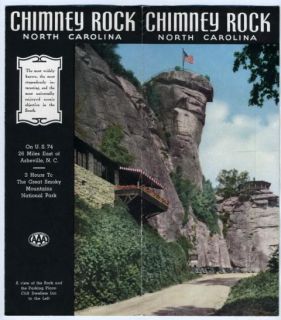 chimney rock north carolina 1930 s brochure