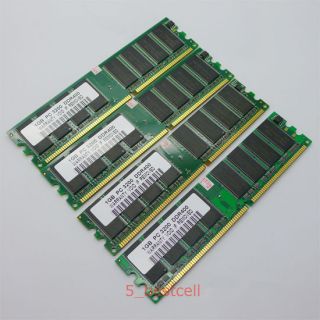 4GB 4x1GB PC3200 400Mhz DDR 400 184pin Desktop RAM Memory Low Density