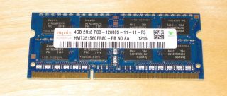  4GB PC3 DDR3 1600MHz So DIMM Notebook Laptop Memory Chip RAM