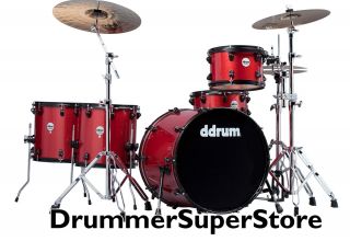 Ddrum Journeyman Drum Set with Hardware 22x20 Red Sparkle Kit JMR522