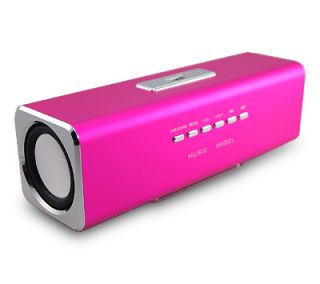 Mini Speaker Music Angel TF SD for  Player iPod iPhone Pink New