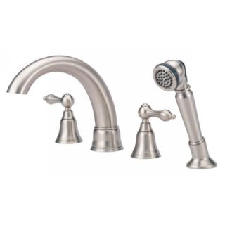 Danze D307740BN 2 Handle Roman Tub Faucet with Handshower Brushed