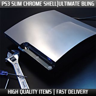 PS3 Slim Chrome Console Case   Ultimate Playstation 3 Mod   Christmas