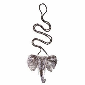 new dannijo babar silver elephant pendant necklace