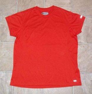 Rei Sz L Athletic Top Red Short Sleeves OXT Women Shirt Running