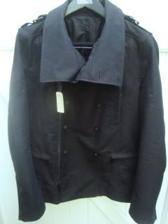 Balmain Danton Collar Pea Coat Size 56 U s 46 BNWT