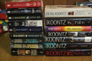 Lot of 16 Dean Koontz Books! Odd Thomas, Frankenstein & More!