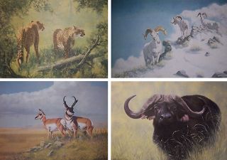  is for a set of 4 large, limited edition prints by Peter Darro