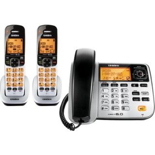 Uniden D1788 2 DECT 6 0 Corded And Cordless Phone With Answering
