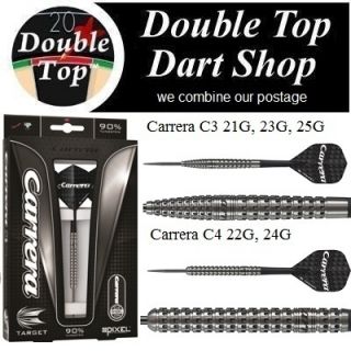 Carrera Pixel Grip 90 Tungsten Steel Tip Darts by Target Darts