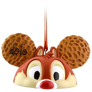 Disney Parks Chip and Dale Mickey Ear Hat Ornament Limited Edition