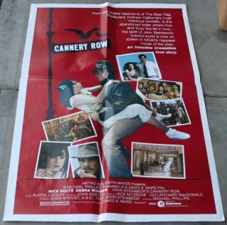 Original Movie Poster Nick Nolte Debra Winger Cannery Row 1982 One