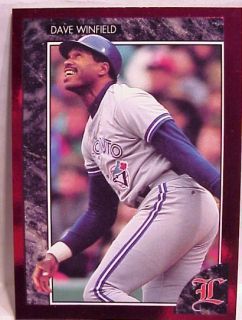 1992 Legends Sports MLB Dave Winfield Blue Jays Card
