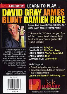Lick Library Learn to Play Gray Blunt and Rice DVD New