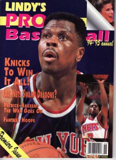 1994 95 Lindys NBA Pro Basketball Annual Magazine Premiere Issue