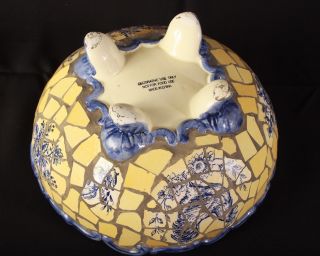 Decorative Tiled Ceramic Bowl with designs unique piece SALE