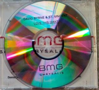 Cent CD David Byrne St Vincent Love This Giant Publishing Acetate