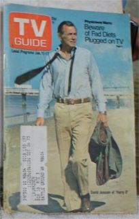 Vintage TV Guide Magazine David Janssen 1975 Harry O