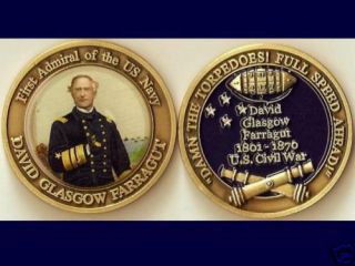 Adm David Glasgow Farragut Navy Challenge Coin C St