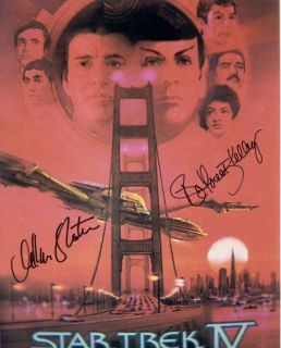 William Shatner DeForest Kelley Star Trek IV Autographed