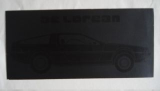 DeLorean Presenting the De Lorean Mini Sales Brochure/Catalog (1981