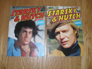 Starsky Hutch Magazine 8 and 9 David Soul Paul Michael Glaser 1977