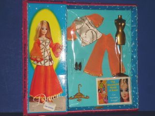 Dawn Doll Tangerine Tunic Fashion Outfit 1970 Topper MIP