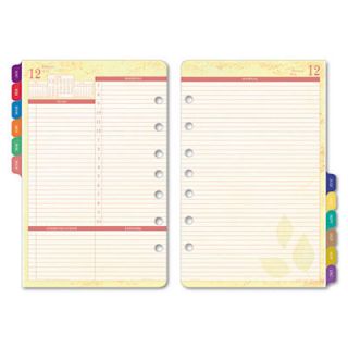 2012 Day Timer Flavia 2 Page Per Day Planner Refill Size 4 Daily 5 5 x