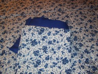 Blue and White Daybed Set Two King Shams and Daybed Ruffle